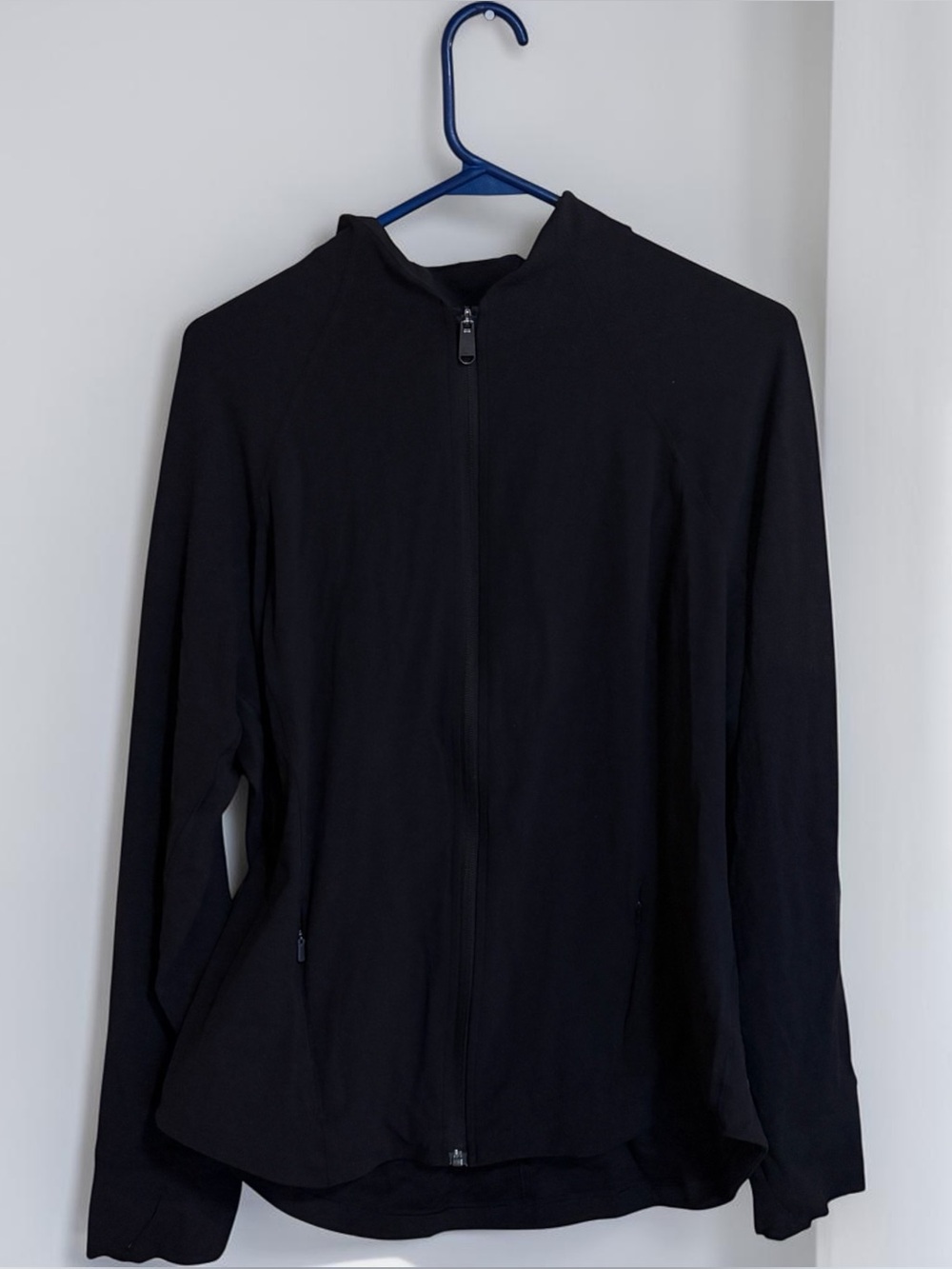 Athleta Salutation Black Contour Define Fitted Zip Up Jacket  1X